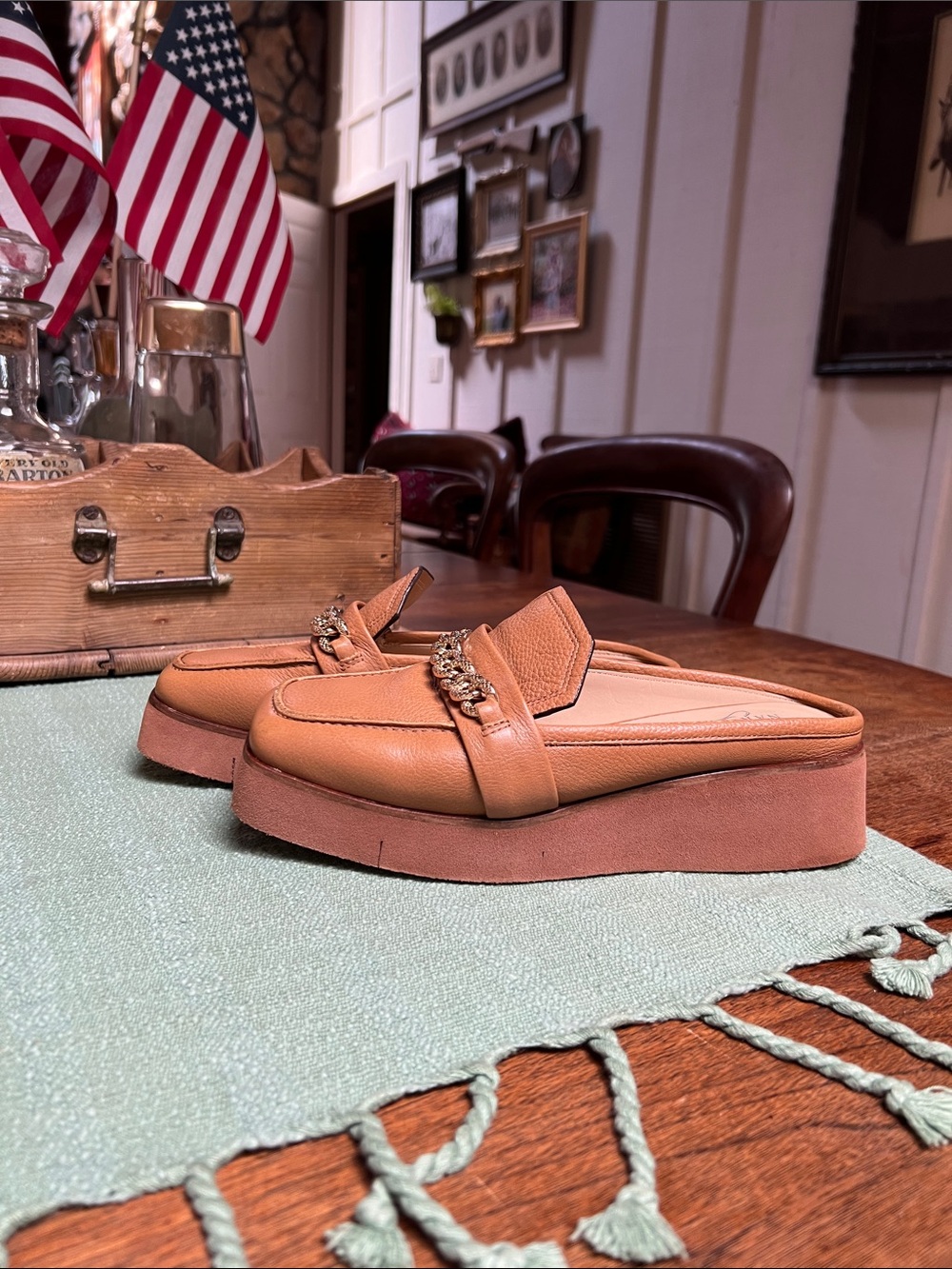 Naked Feet Elect Platform Mules